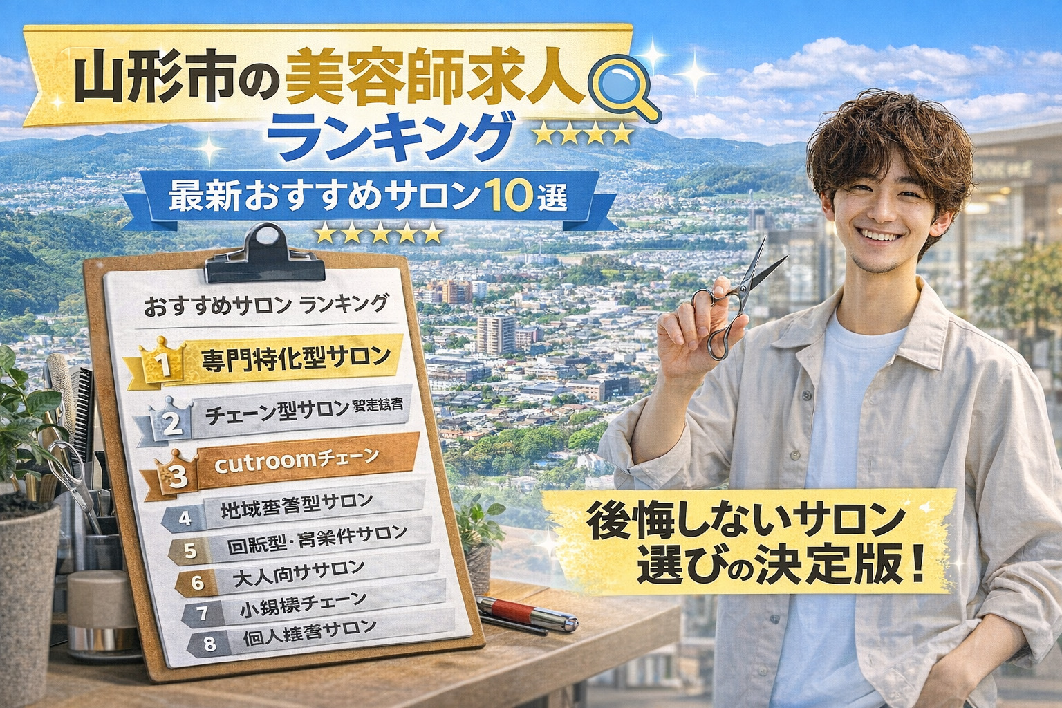 山形市の美容師求人ランキング｜最新おすすめサロン10選【2026年1月】